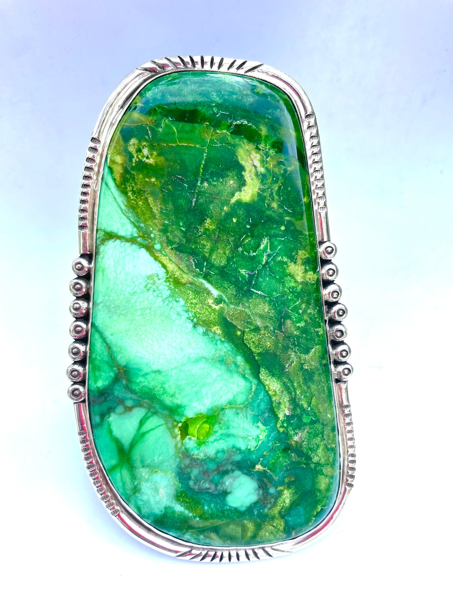 Amazing Navajo green turquoise bracelet