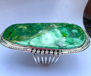 Amazing Navajo green turquoise bracelet