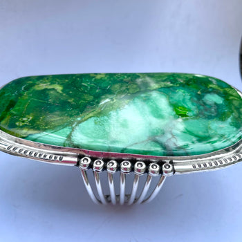 Amazing Navajo green turquoise bracelet