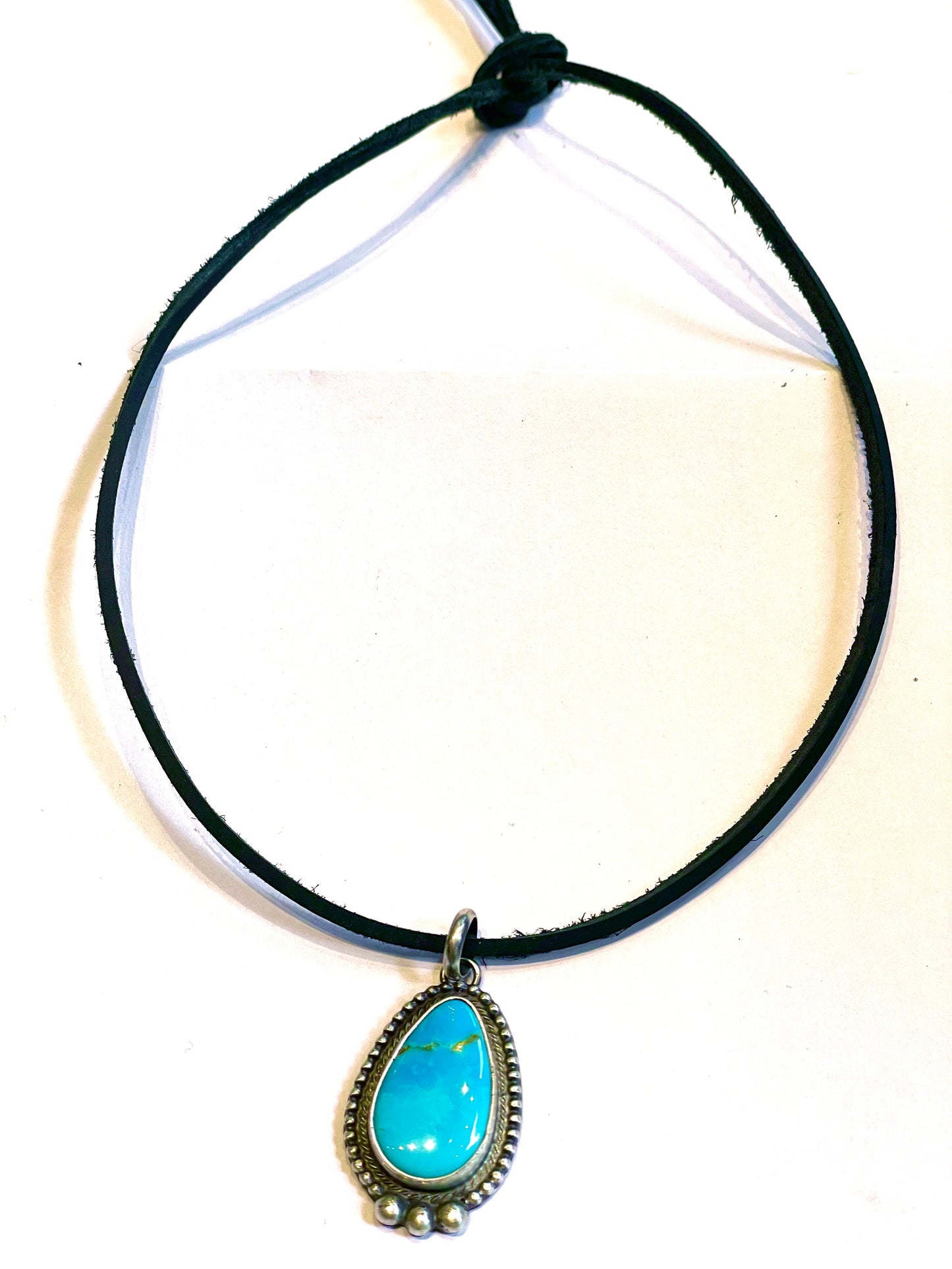 Sleeping beauty turquoise pendent