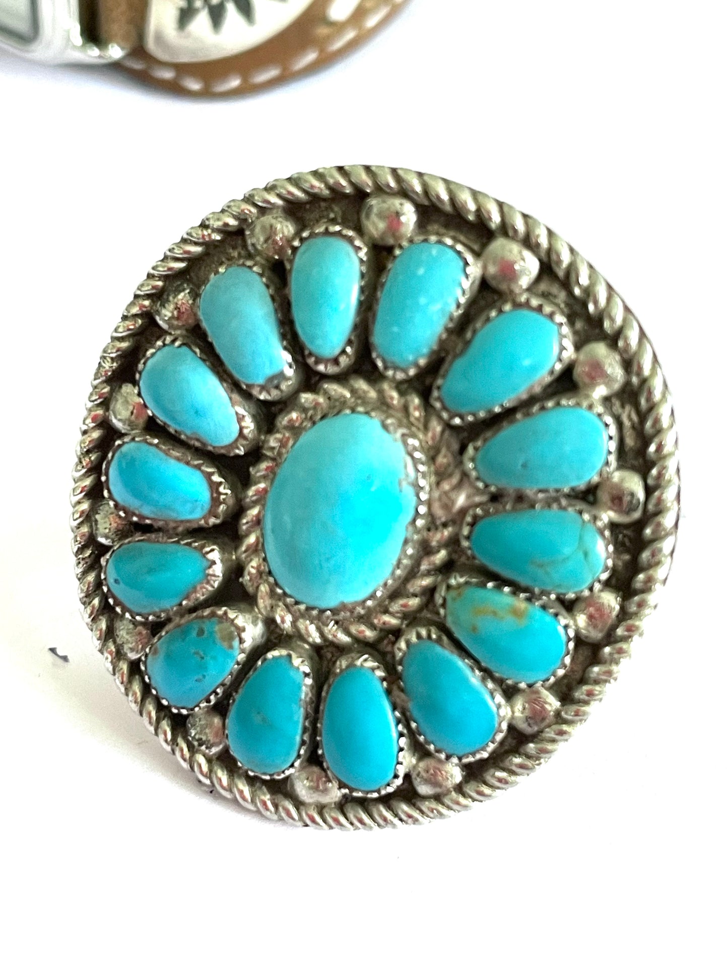 Flower ring large Navajo