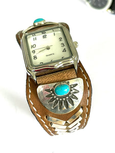 Navajo sterling silver watch