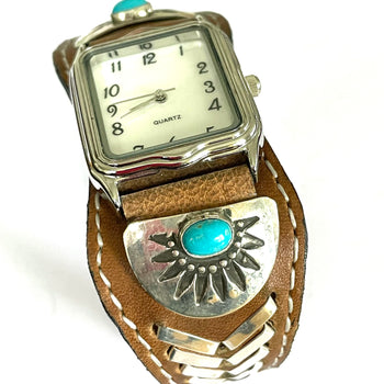 Navajo sterling silver watch
