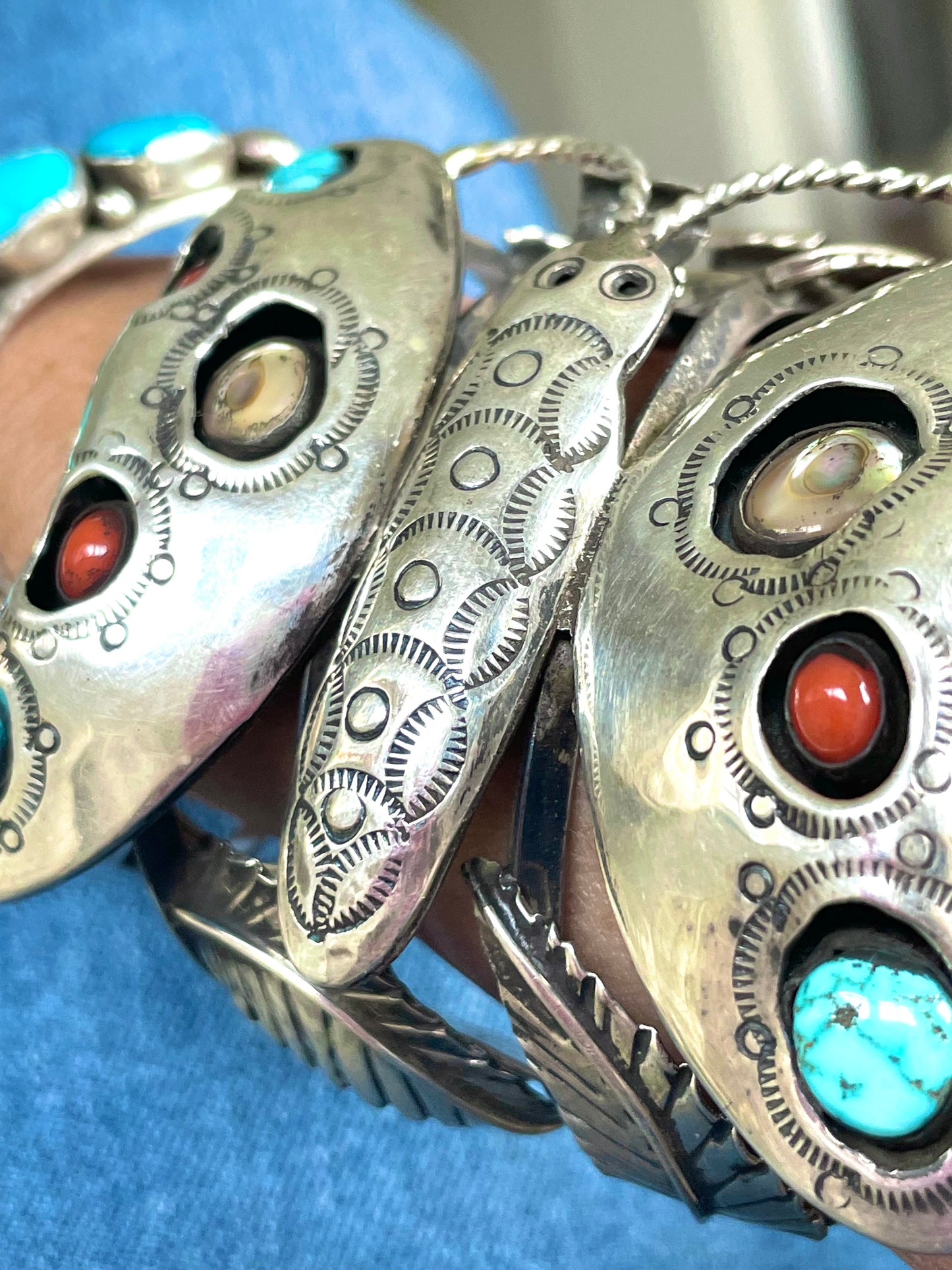 Amazing vintage butterfly Navajo bracelet