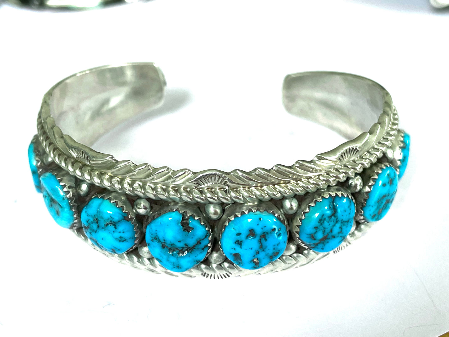 Turquoise nugget vintage bracelet