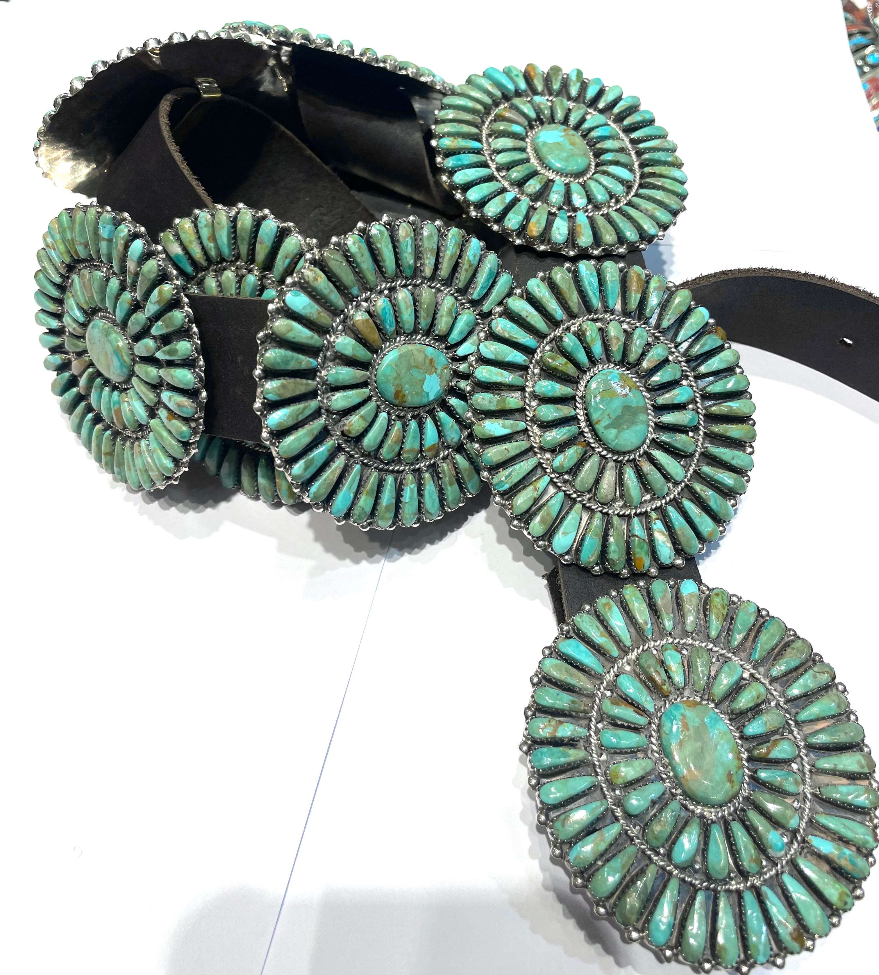 Turquoise amazing concho belt