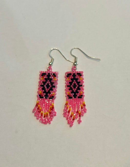 Short beaded earrings
