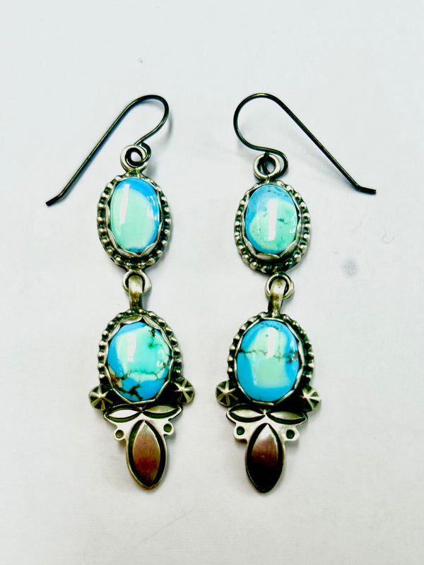Beautiful Navajo earrings  GEM turquoise