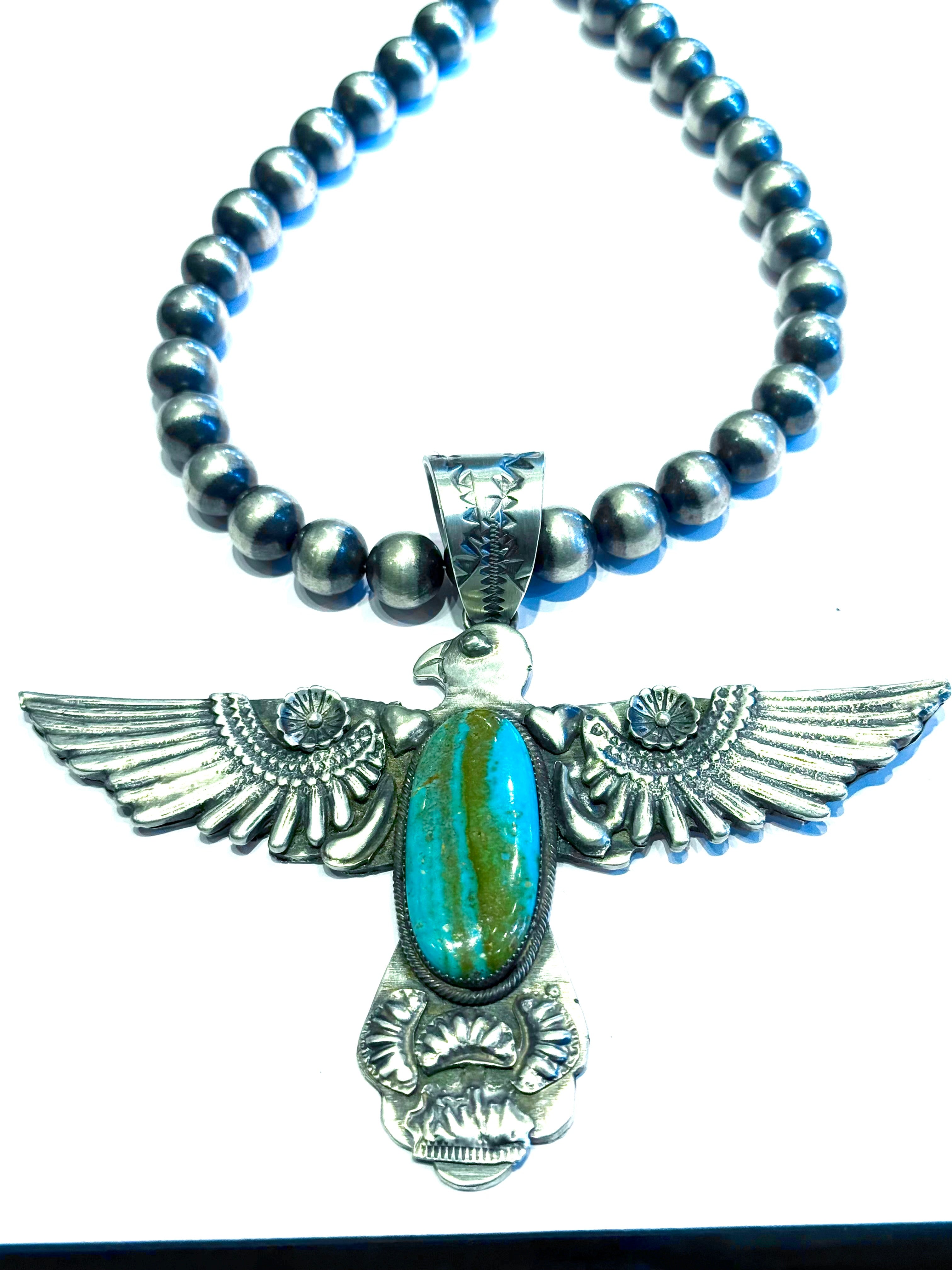 eagle pendent sterling  silver eagle Navajo