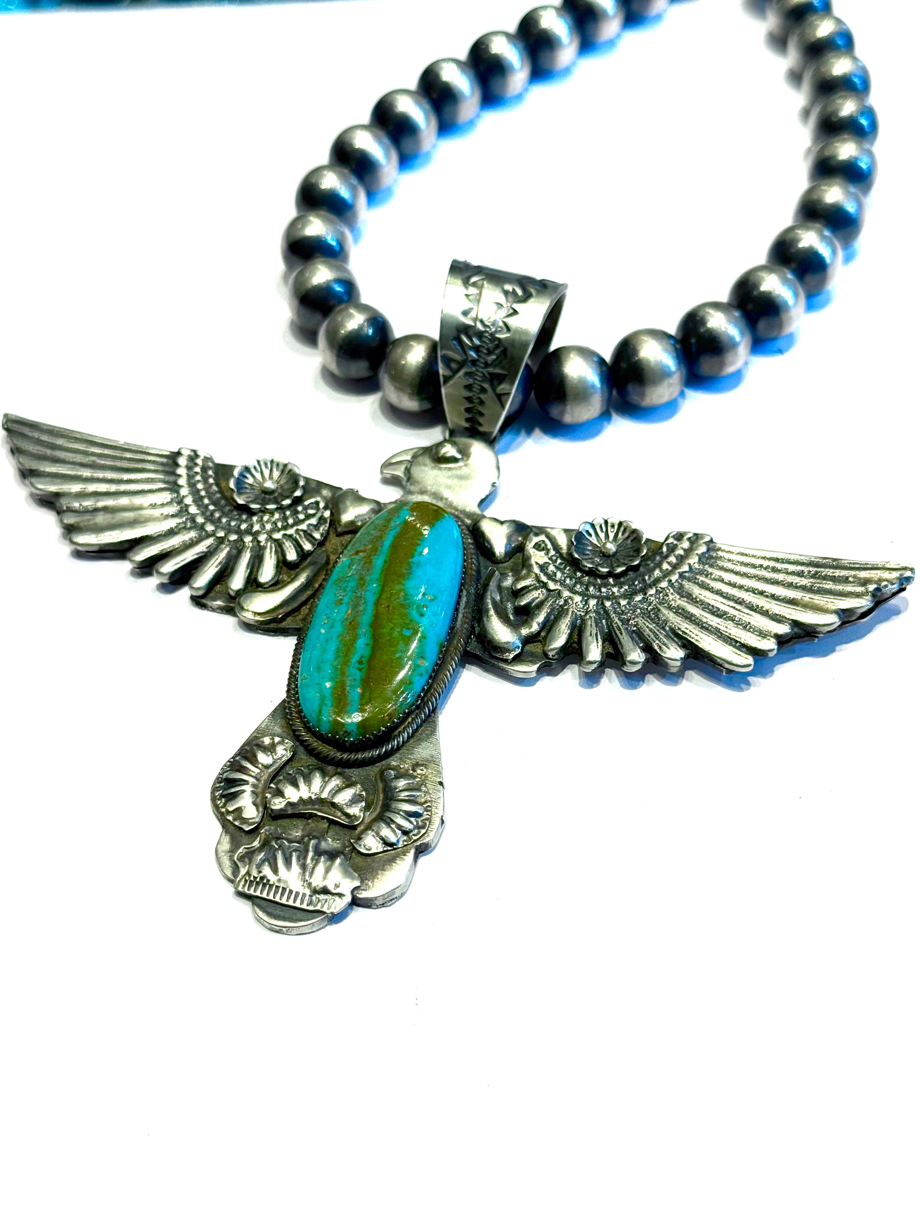 eagle pendent sterling  silver eagle Navajo