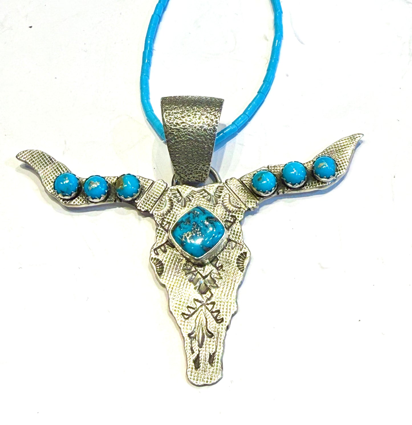 Navajo Buffalo Pendant