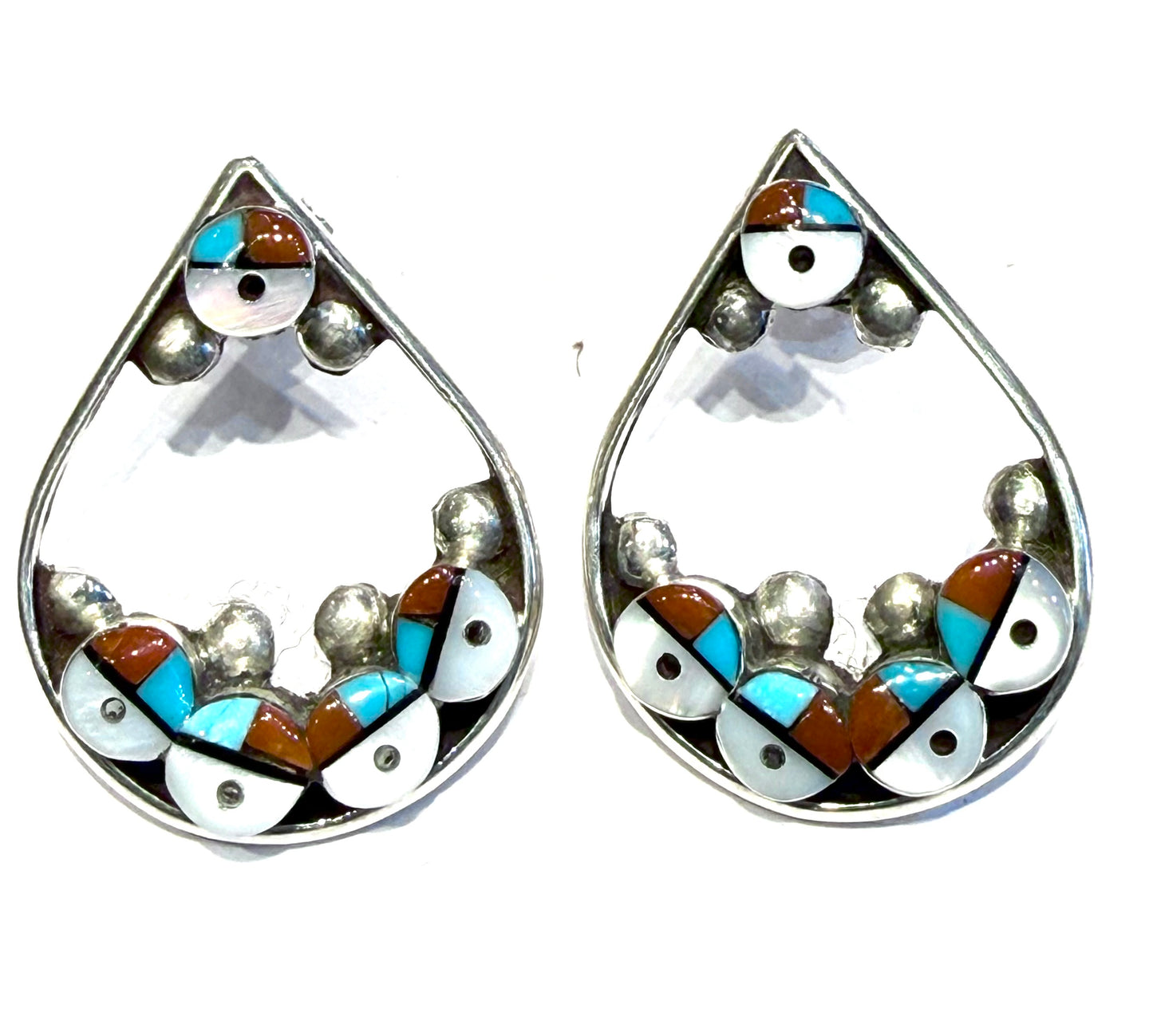 Zuni stud earrings