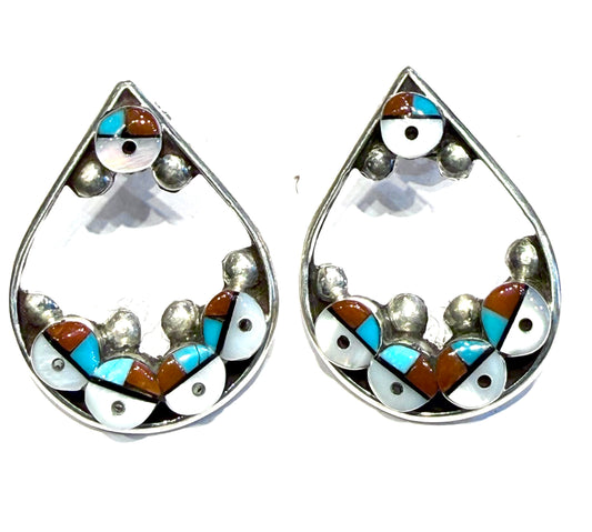 Zuni stud earrings