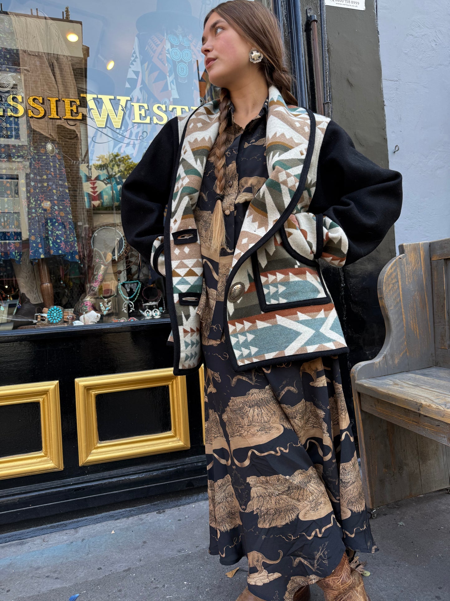 Concho pocket jacket / coat