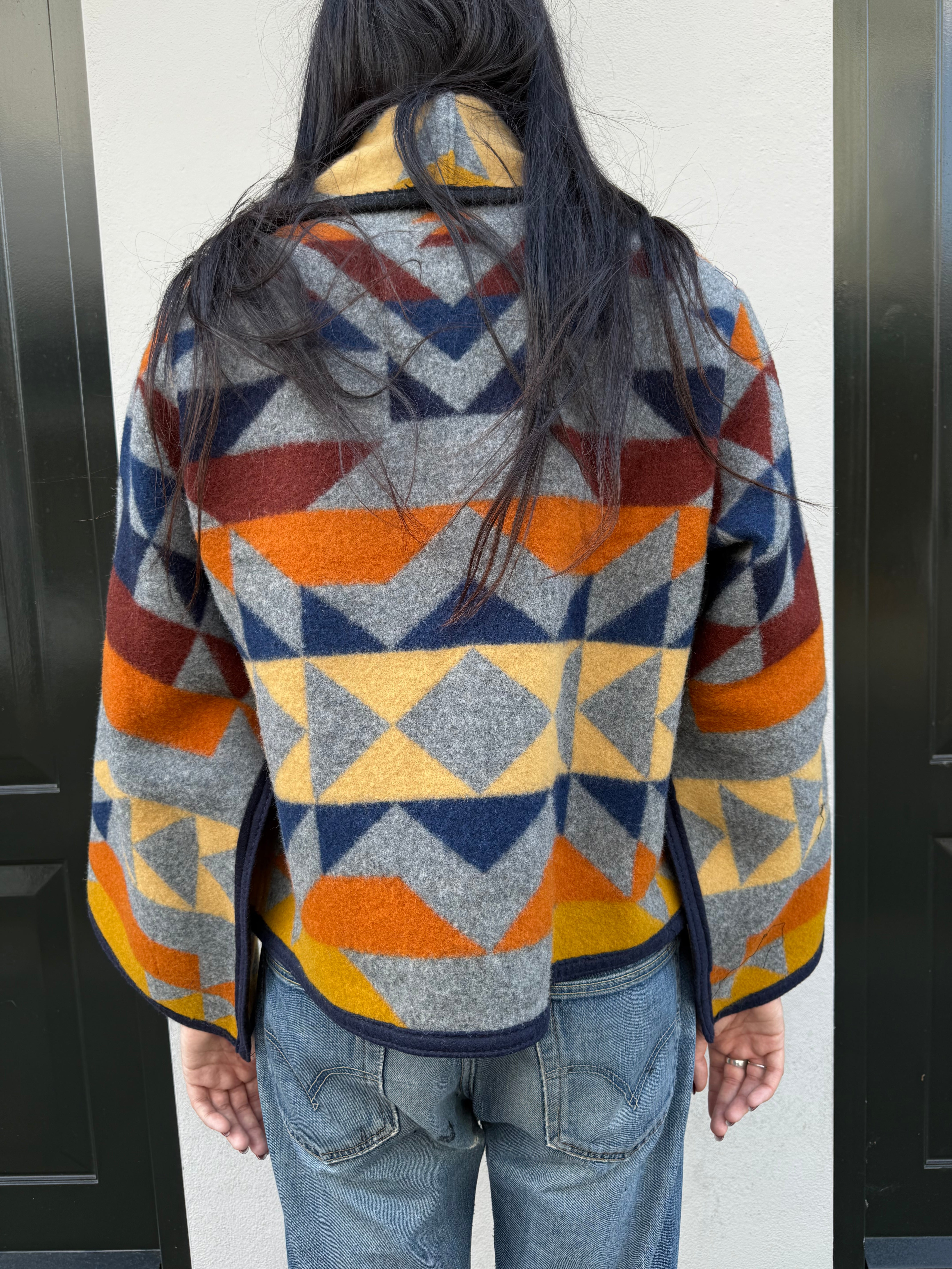 New bolero blanket wide sleeve jacket