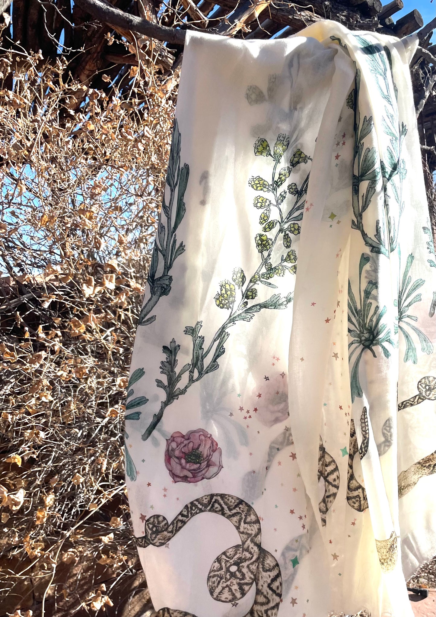 Jessie large snake scarf