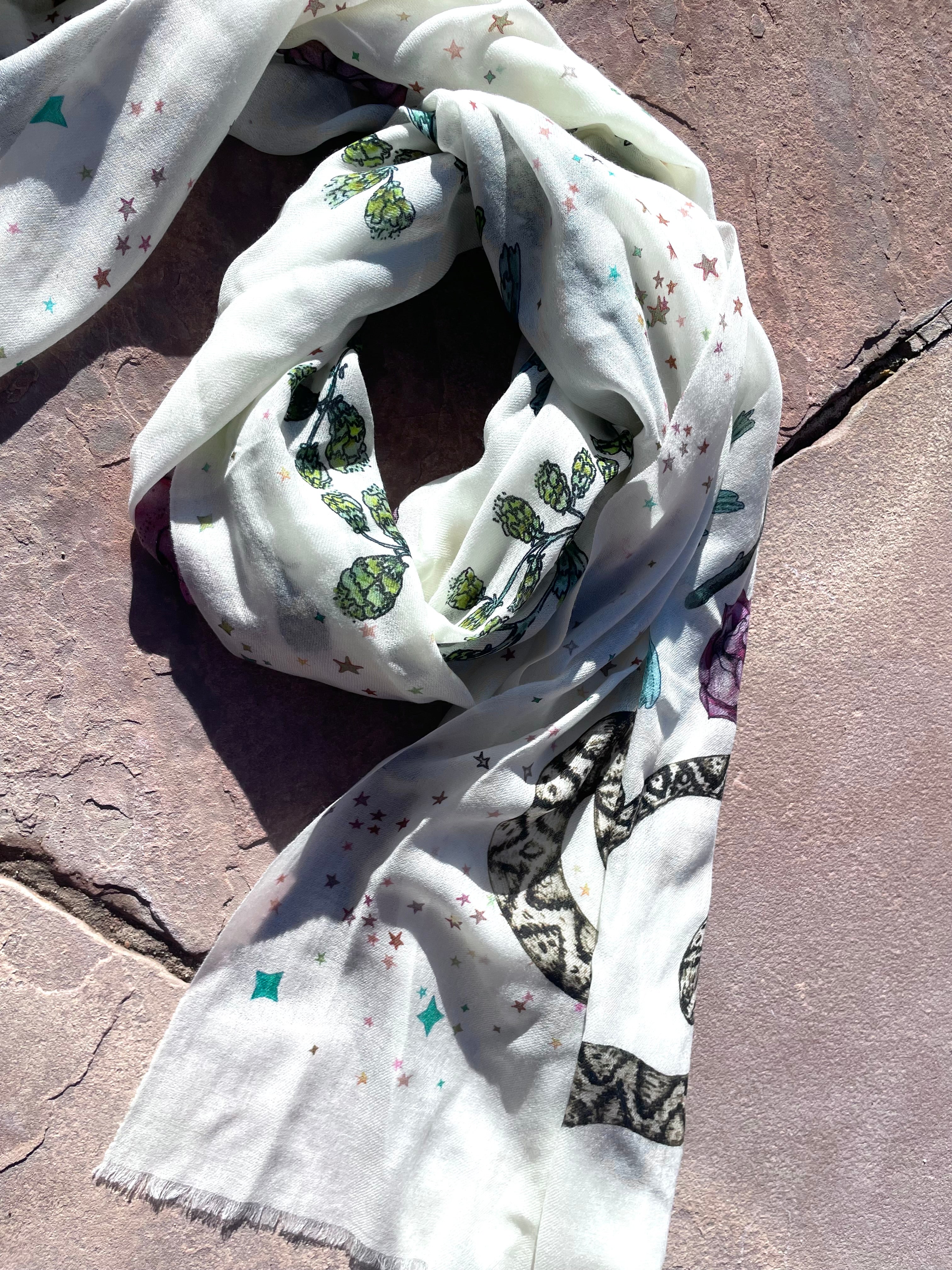 Jessie large snake scarf