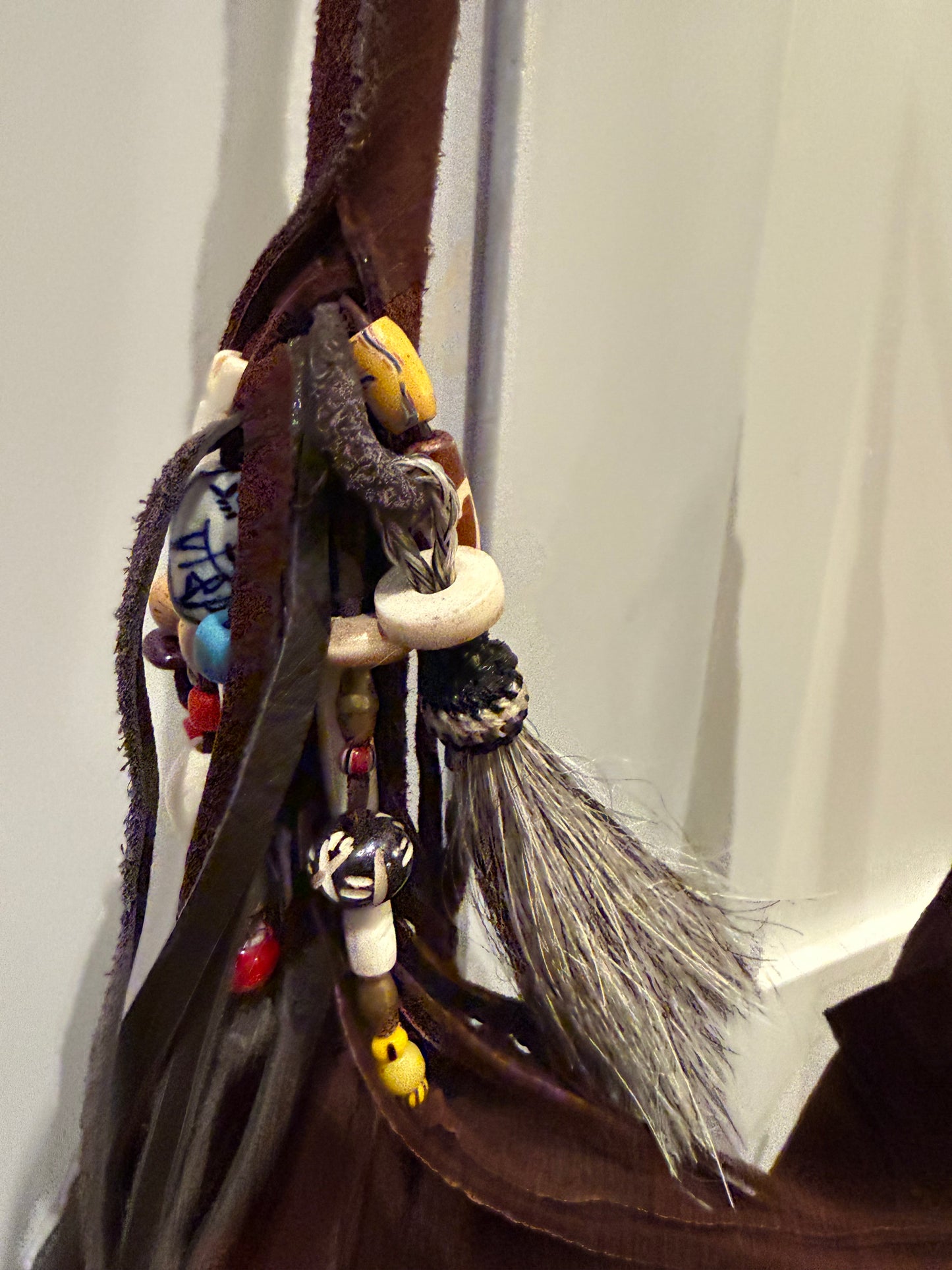 Fringed bag brown chocolate large fringed bag