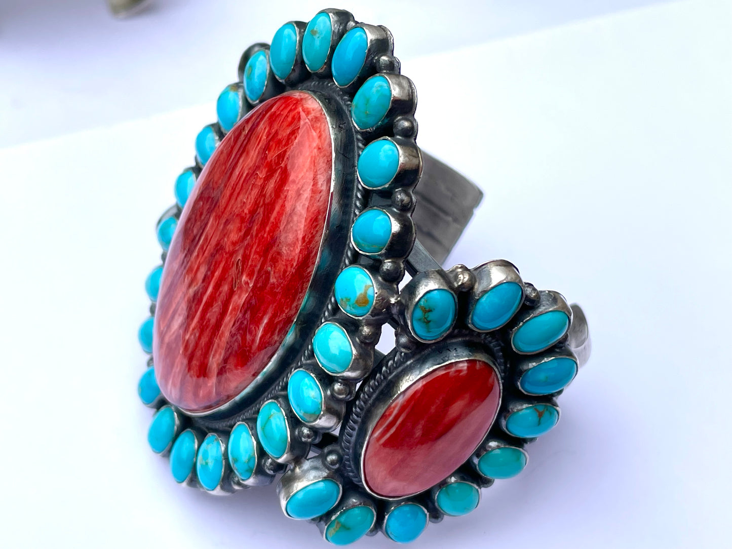 Amazing spiny and turquoise bracelet