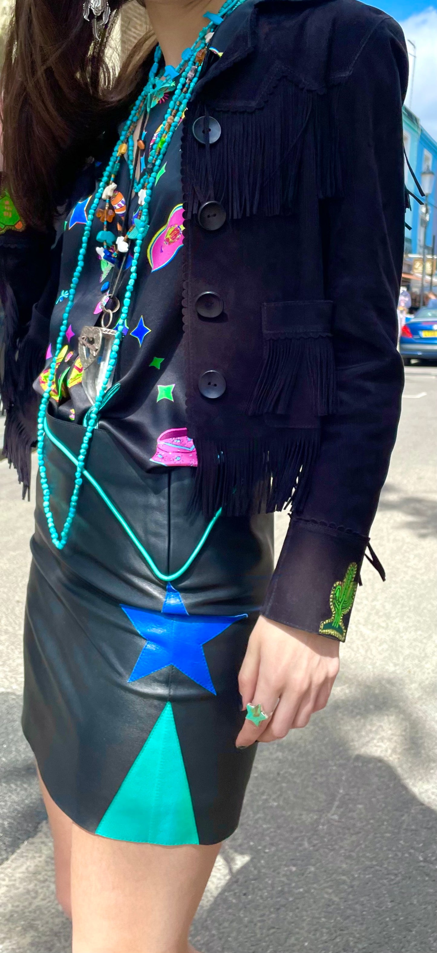 Suede jessie western brand cactus jacket