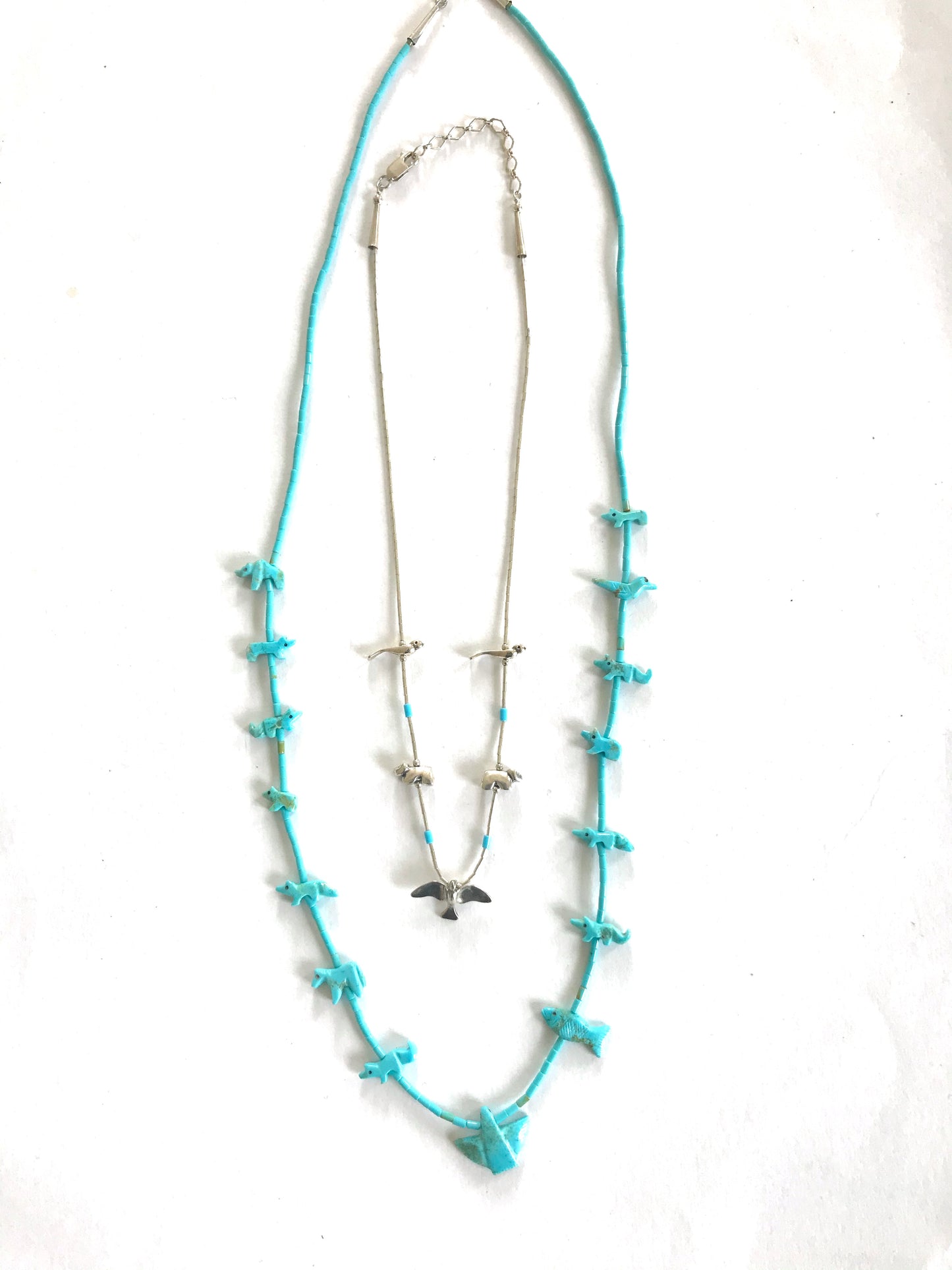 Sterling silver short power animal necklace