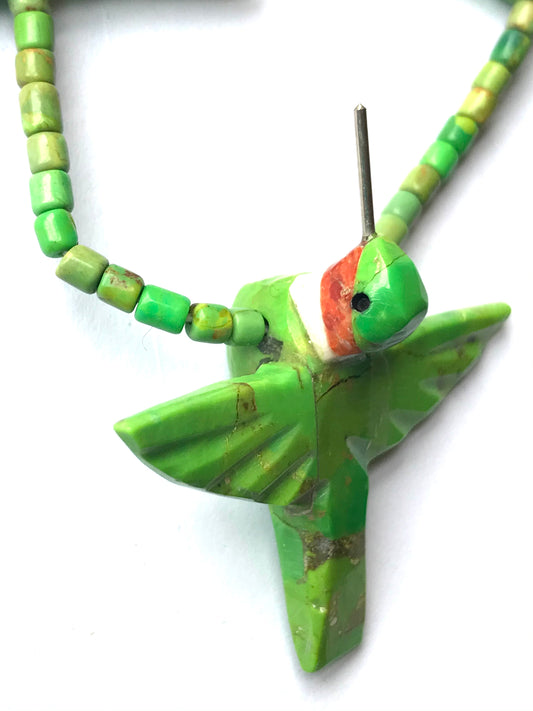 Gaspiate hummingbird power animal necklace