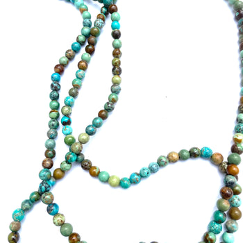 New super long turquoise  necklace