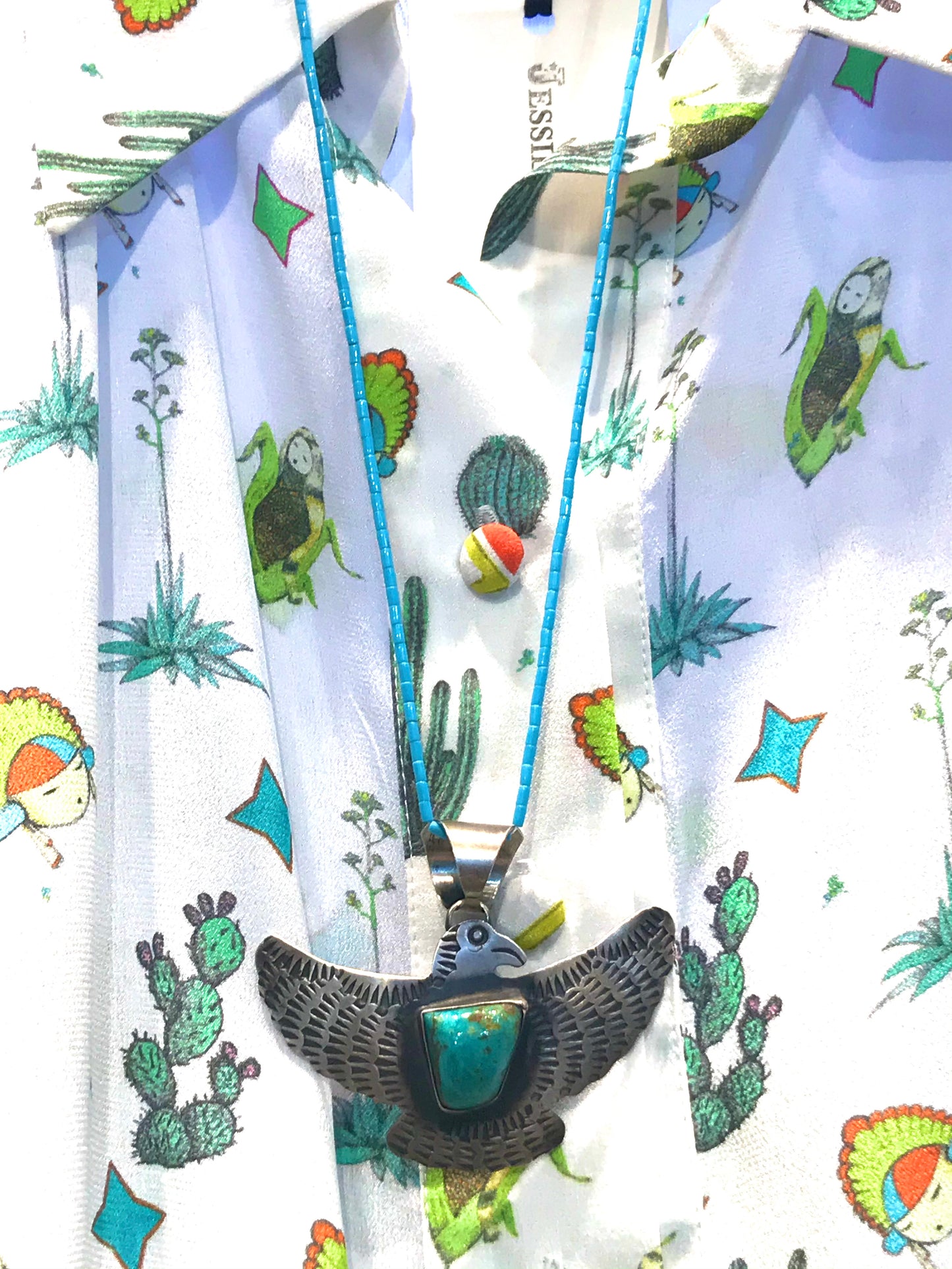 Navajo eagle / thunderbird pendent