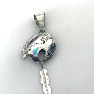 Bear silver pendent