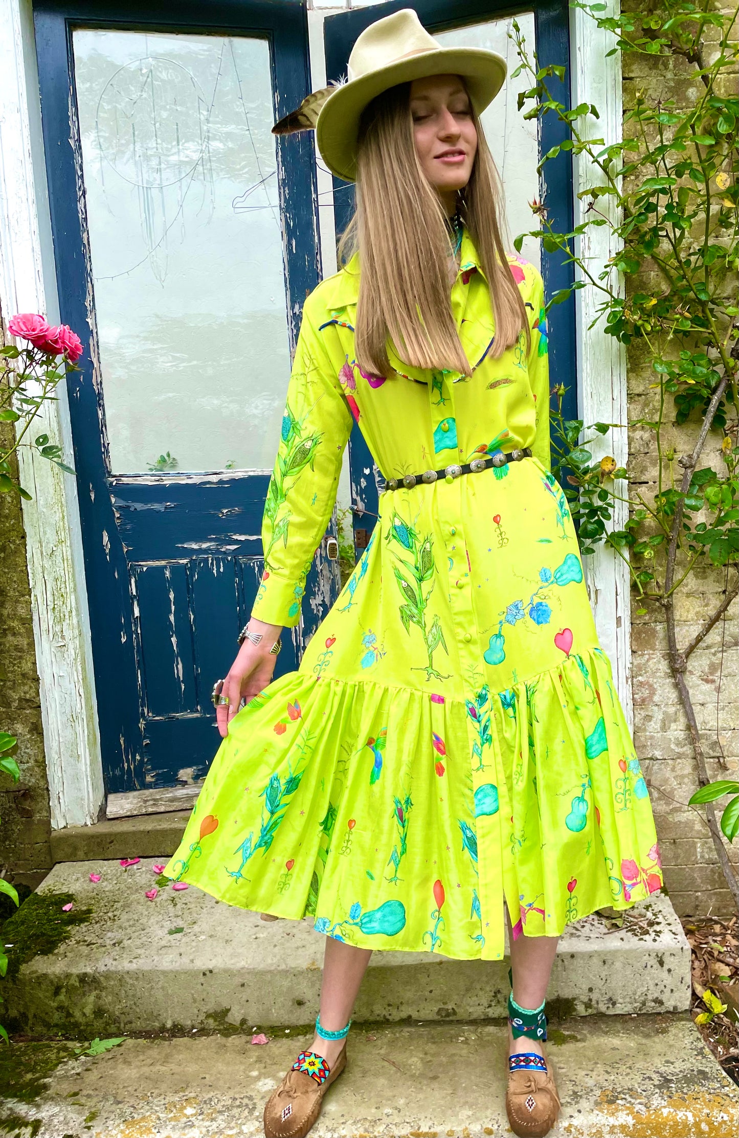 Jessie Western silk dress