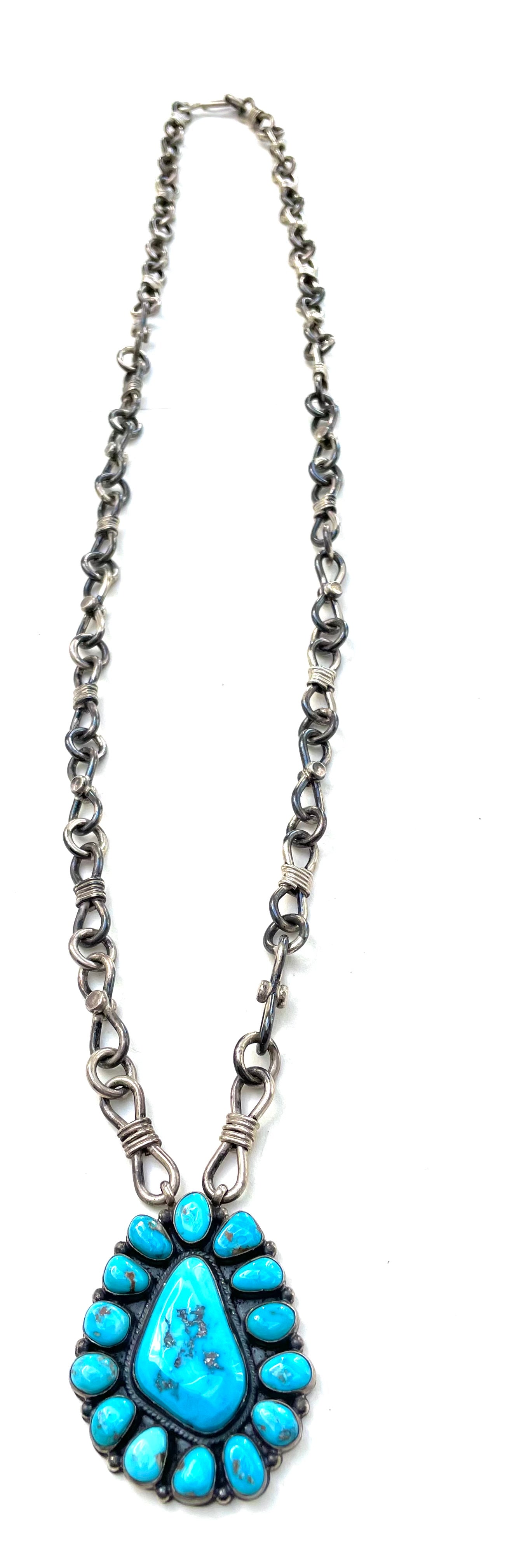Stunning heavy gauge sterling silver necklace