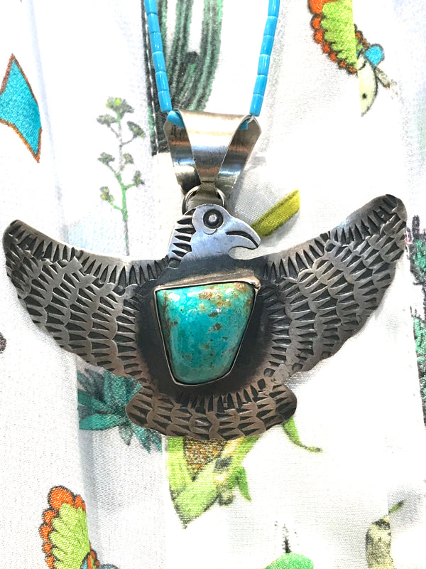 Navajo eagle / thunderbird pendent