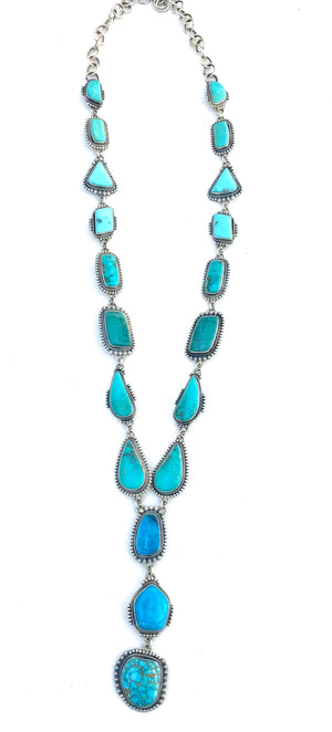 Amazing super long Navajo turquoise Stunning long necklace