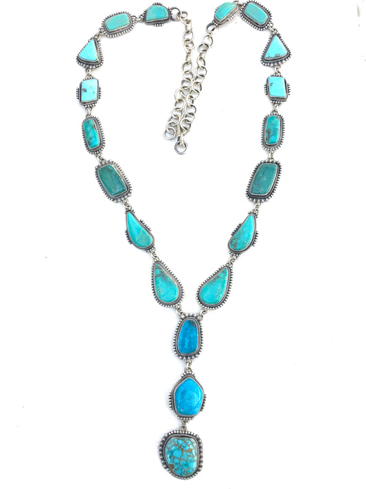 Amazing super long Navajo turquoise Stunning long necklace