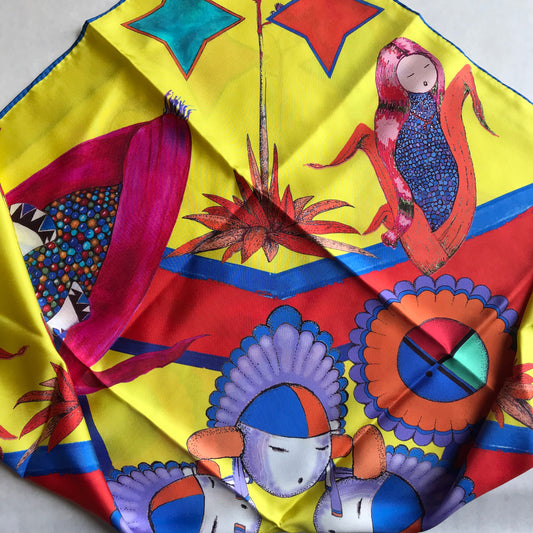 Silk limited edition Jessie Western signed scarf