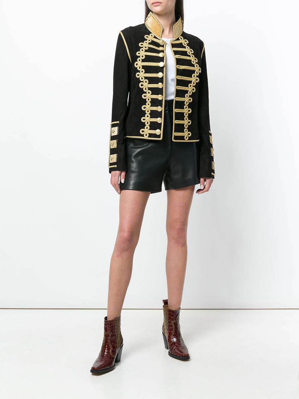 Cropped military jacket