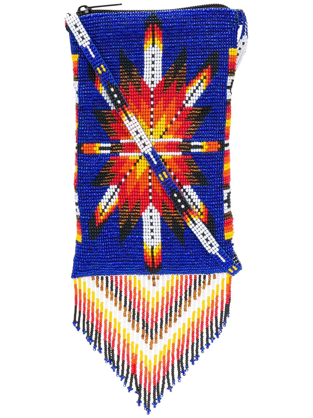 Indigo Morning Star Fringed Crossbody Bag