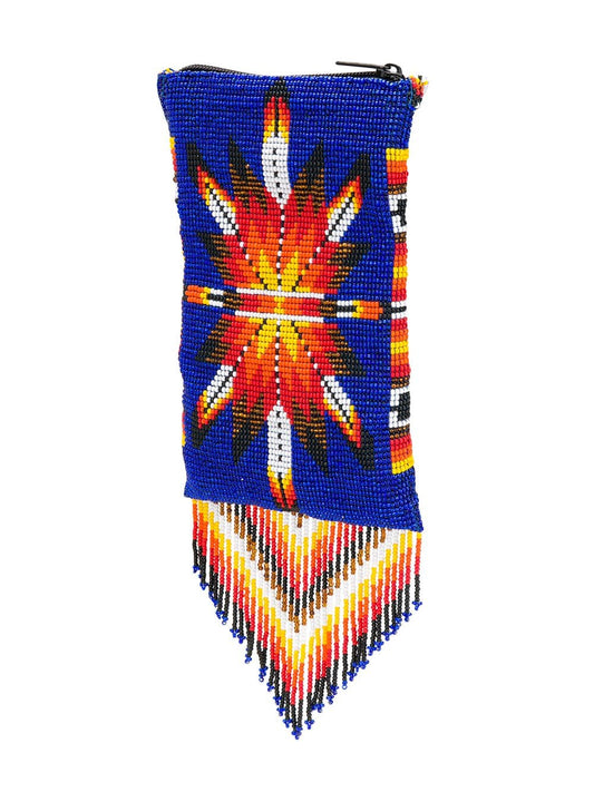 Indigo Morning Star Fringed Crossbody Bag