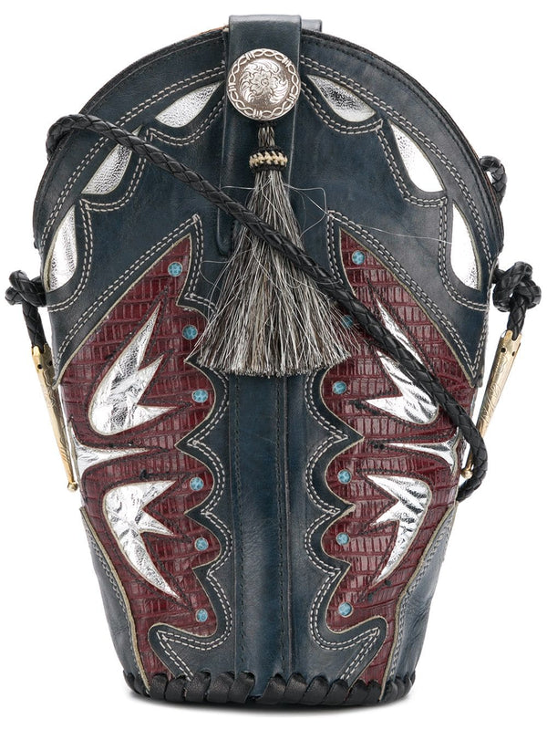 Silver Butterfly Boot Bag