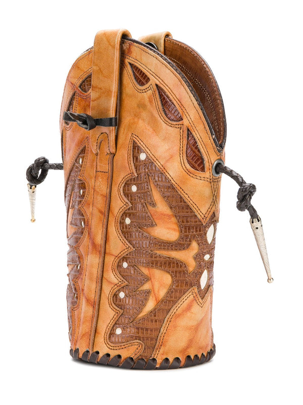 Tan Butterfly Boot Bag