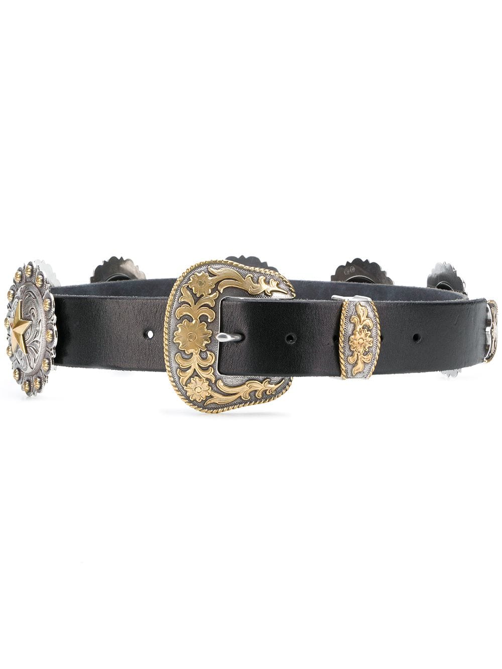 Concho star belt belt Black