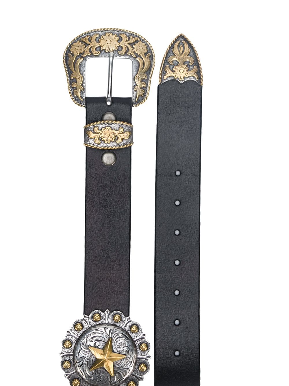 Concho star belt belt Black