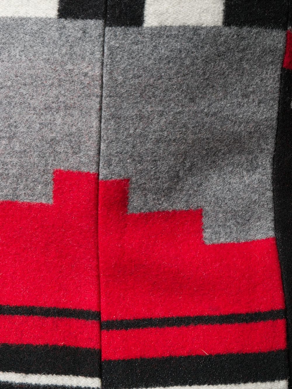 Blanket red grey skirt