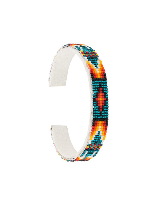 Geometric beaded bracelet