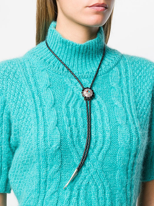 Zuni Sunface Bolo Tie