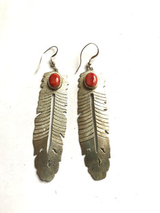 Sterling silver spiny earrings