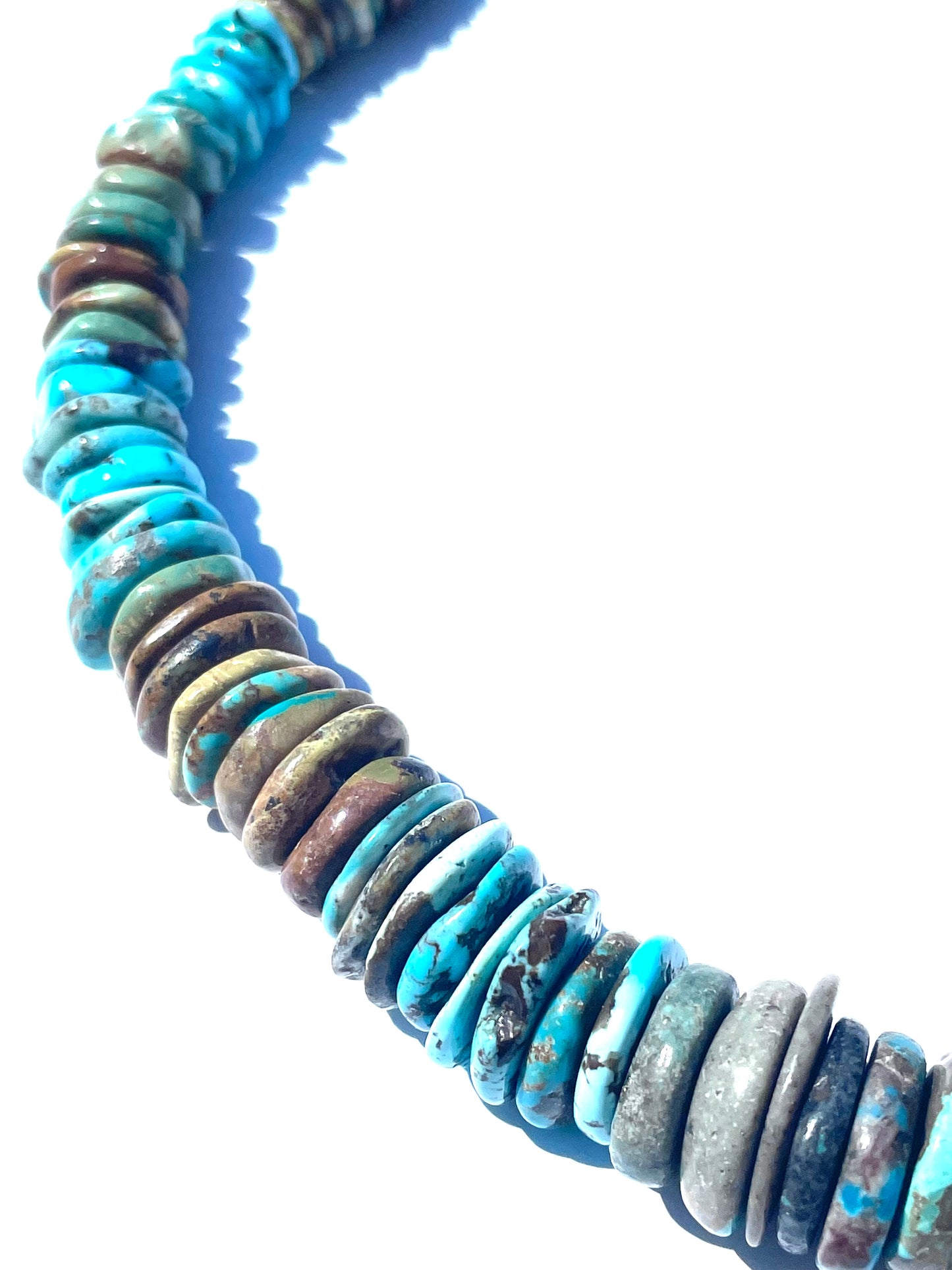 Turquoise necklaces Amazing stacked short 18 inch necklace