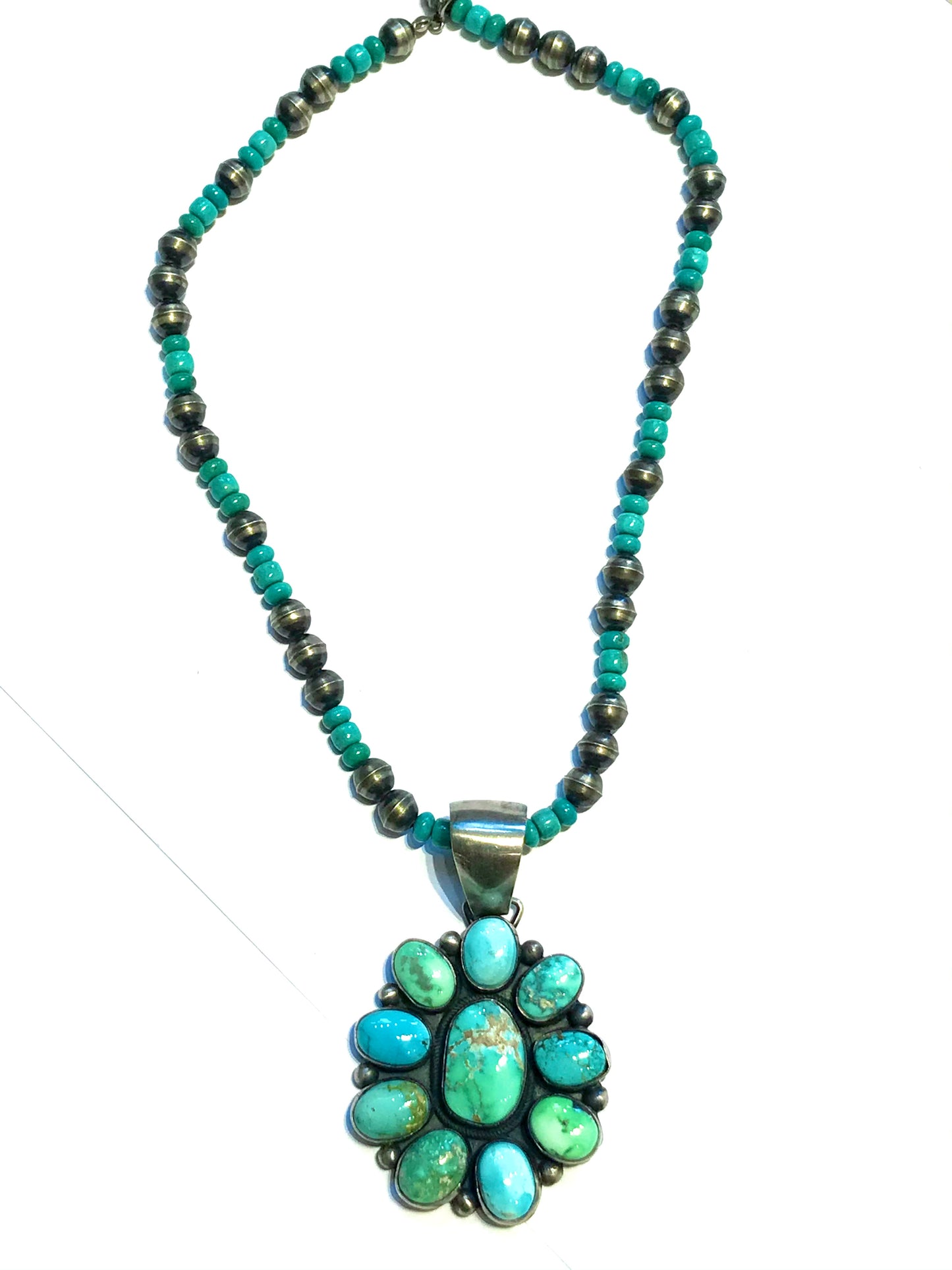 Stunning Rare emerald turquoise  pendent