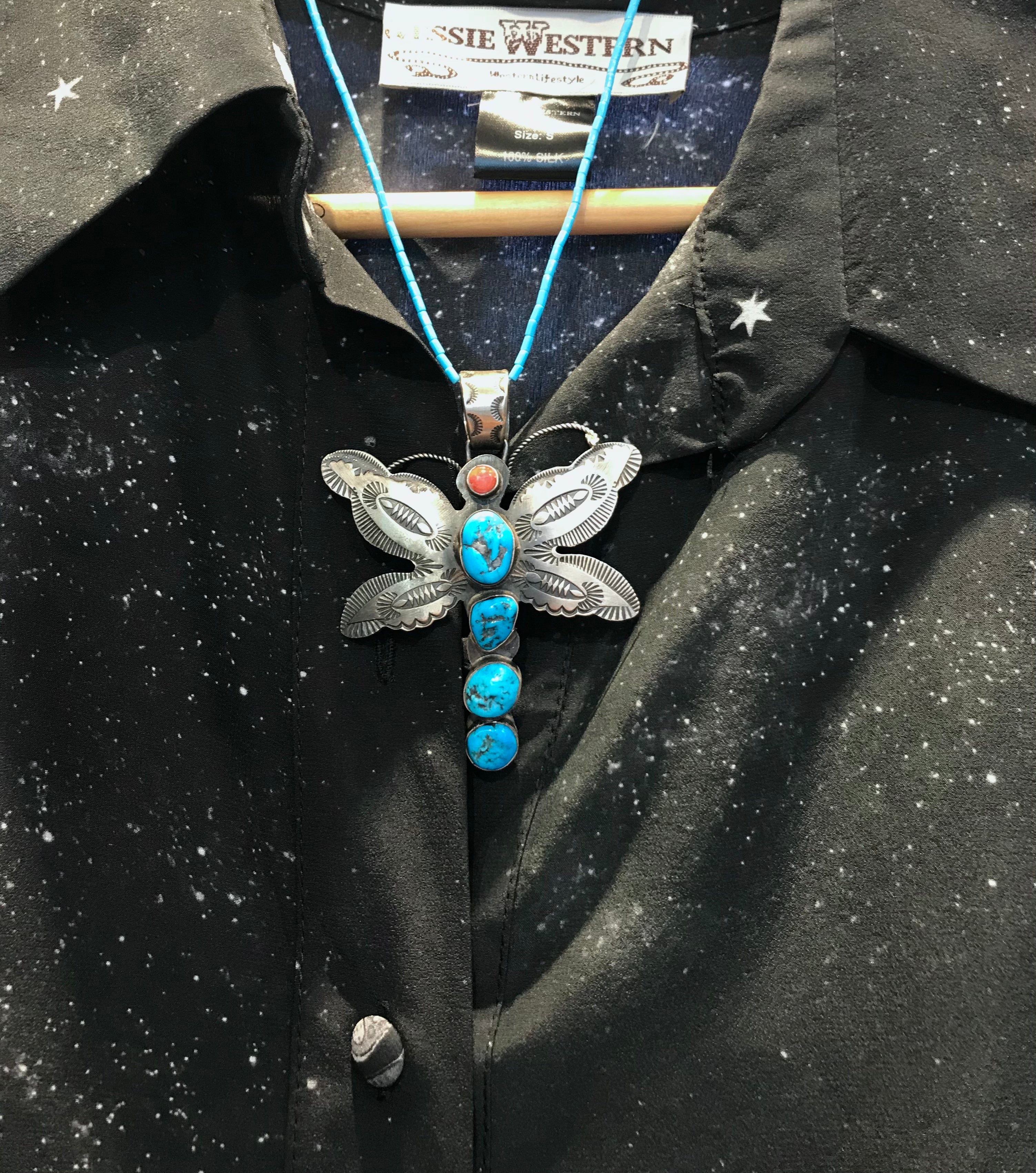 Dragonfly Navajo. pendent / necklace