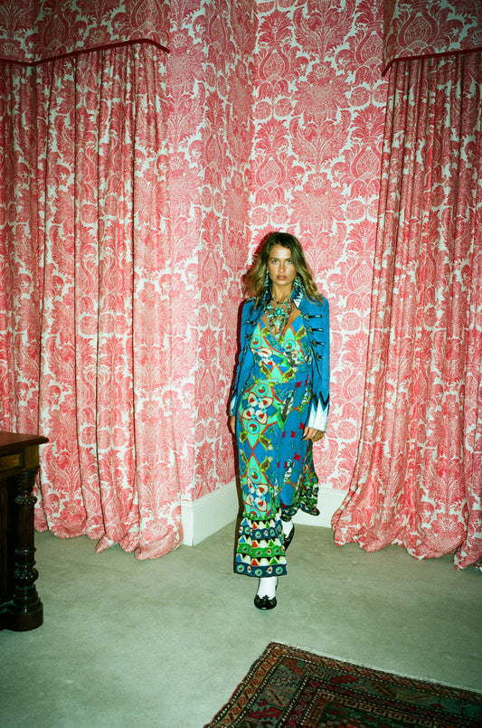 Suede jacket arrow beaded jacket hand beaded